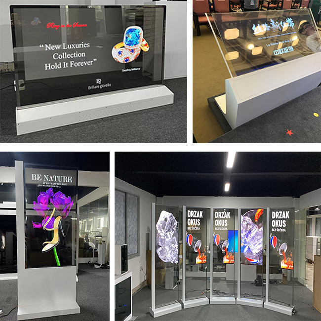49 Inch OLED Digital Signage 1920x1080 Transparent Video Display Double Side
