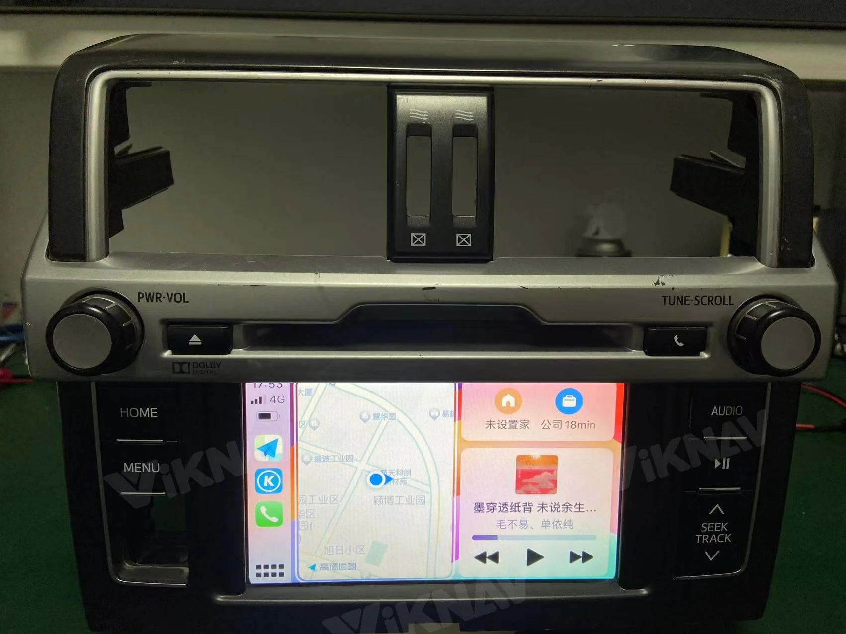 Viknav Linux System OEM Car For Toyota 4Runner Aisin 2014-2017 Upgrade Decoder Box MuItimedia Wireless CarPlay