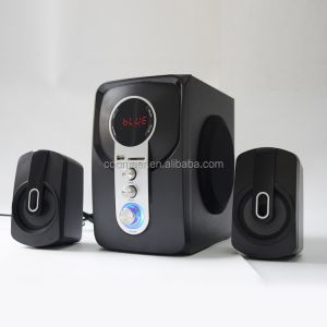 4" Wooden 40 Watt BT Subwoofer PC Computer Multimedia 2.1 Speaker with Optical