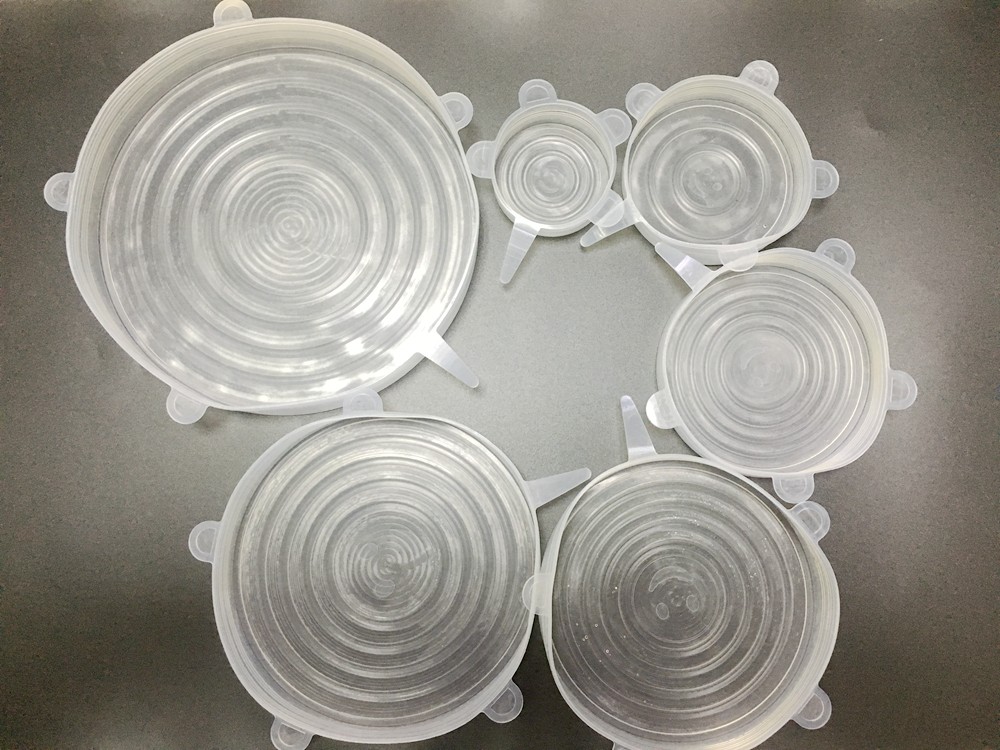 6 Pack Food Storage Covers Fancy Reusable Certificate Food Grade Silicone Lid Safe Healthy Fresh Cover for Container