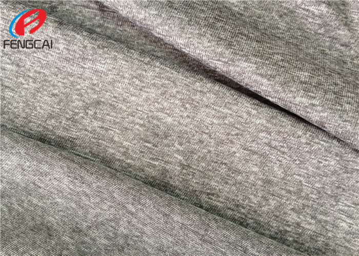 Polyester Melange 5% Spandex Weft Knitted Fabric For Jersey With Dry Fit