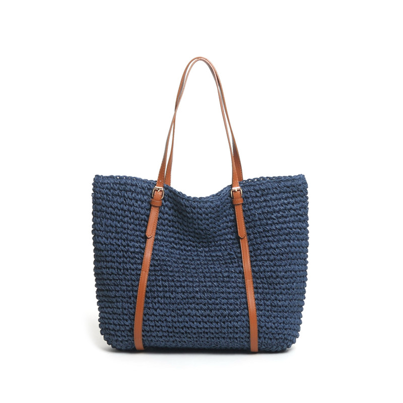 Original Purse Rattan Lafite Straw Bucket Bag Crochet Woven Personalised