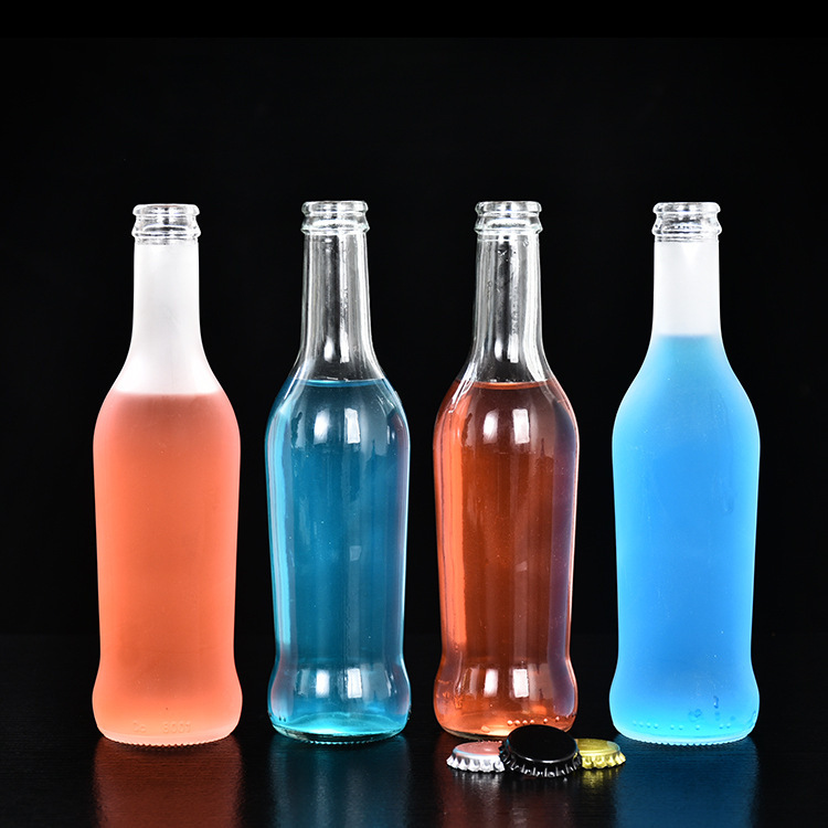250ml 330ml 355ml Glass Juice Bottle For Fruit Soda Beverage And Cosmetic