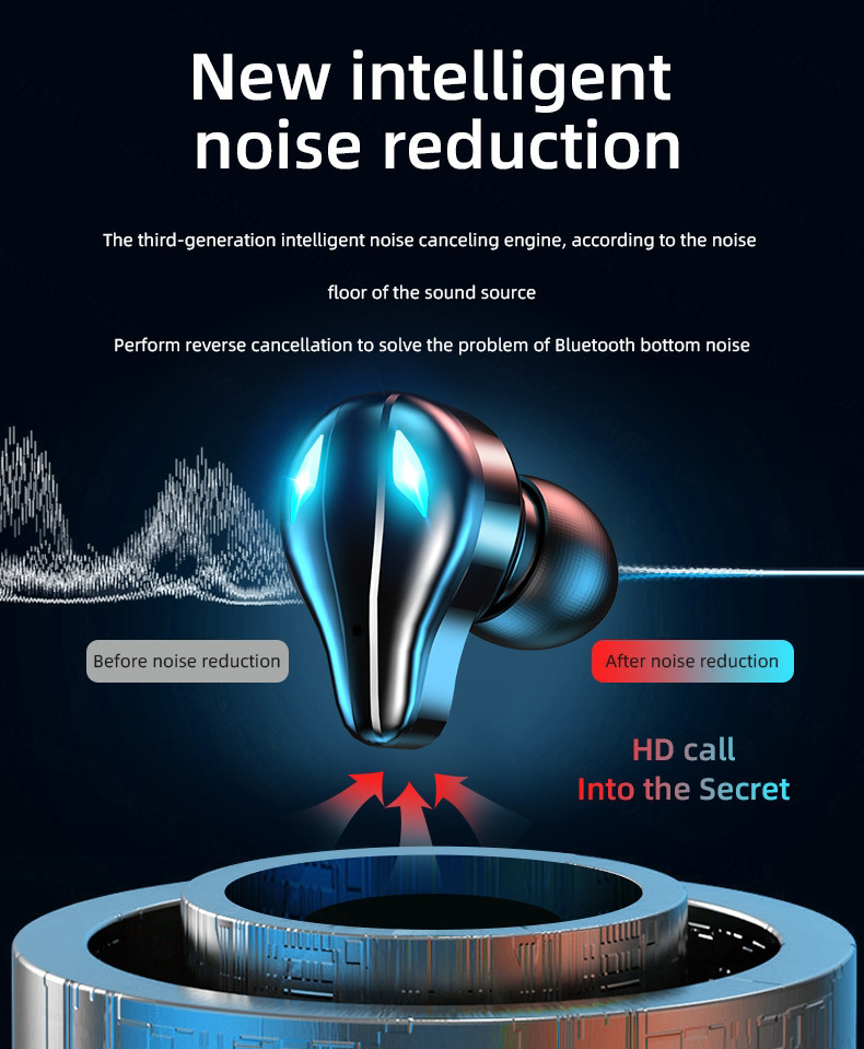 IPX5 Waterproof Wireless Gaming Earbuds HSP BLE 20KHz With Mic No Delay