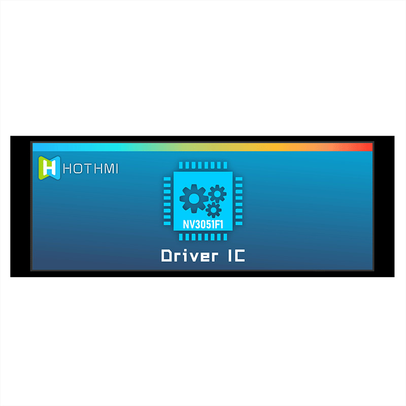 6.86 Inch 480x1280 Bar Type Round TFT LCD Sunlight Readable NV3051F1