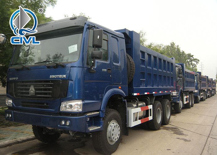 Left Hand Driving Heavy Duty Dump Truck 6x4 336hp 18M3 Mid Lifting