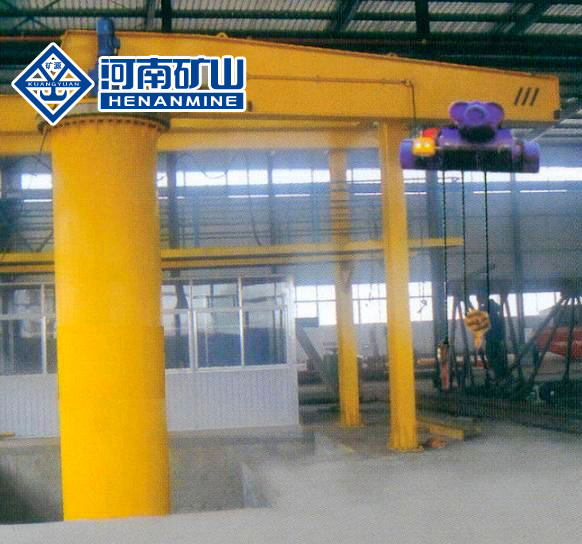 5T lifting height 6m Pillar Mounted Jib Crane with 360° rotation