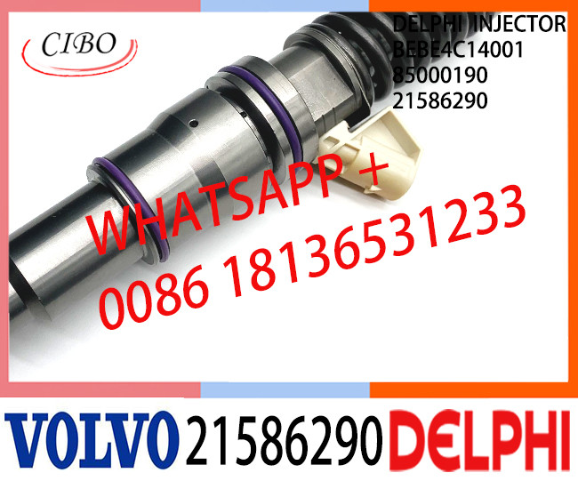 21586290 BEBE4C14001 85000190 Common Rail Fuel Diesel Injector BEBE4C14001 85000190 21586290 E1 for VOL 9.0 LITRE TRUC