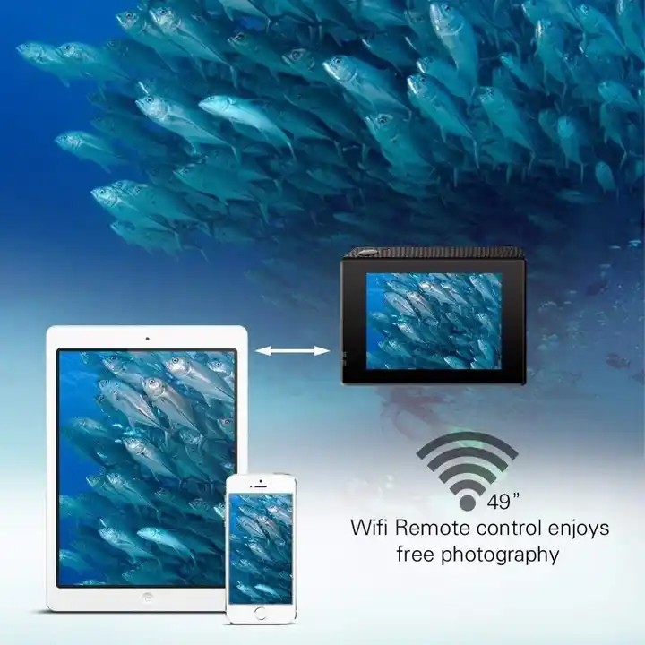 RoHS 4K WiFi Waterproof Action Camera Multifunctional Portable