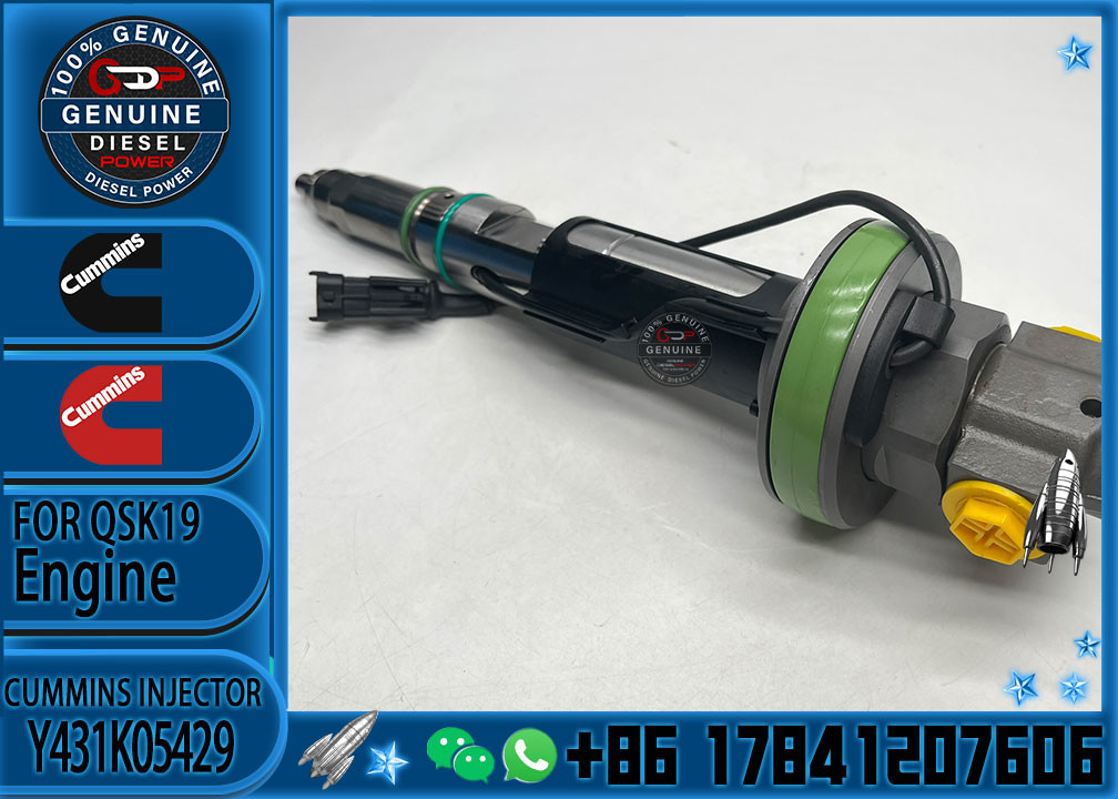 Construction Machinery Parts Fuel Injector For QSK19 Diesel Y431K05429 Y431KO5205 Y431K05420For CUMMINS Diesel Engine