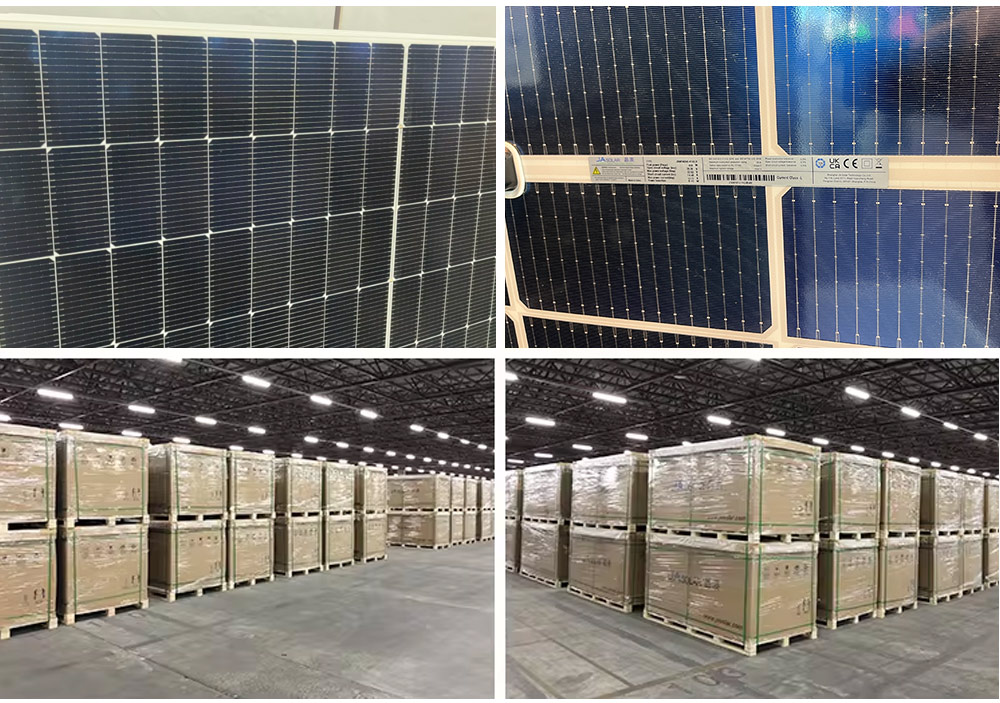 CE TUV IEC Certified Full Black Bifacial 620W N-Type Monocrystalline JA Solar Panel