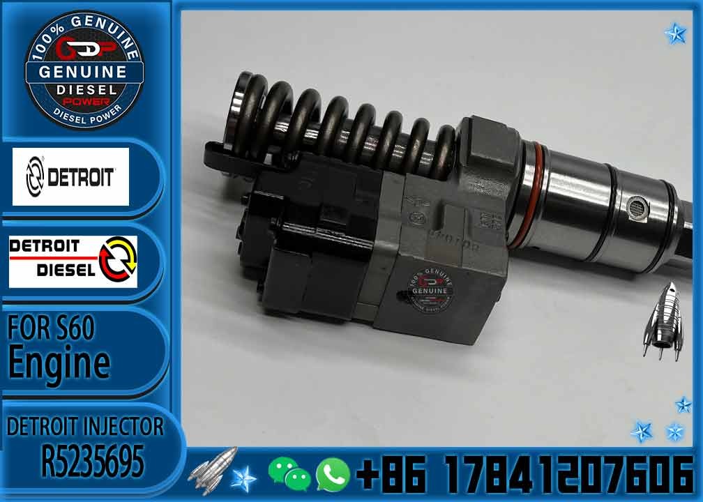 D-Etroit 12.7L SERIES 60 N2 Common Rail Diesel Fuel Injector 5237045 5237821 5237820 R5236952 R5236347 R5235915 R5235695
