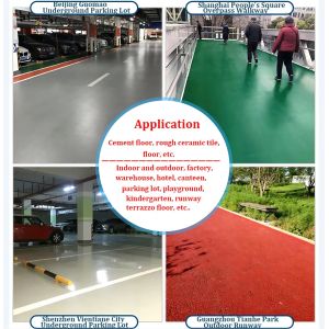 Brush Application Method NEWNESS Epoxy Resin Flakes Coating for Basement Floor