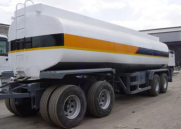 25000L 4 Axles Drawbar Carbon Steel Tanker Trailer for Fuel or Diesel Liquid