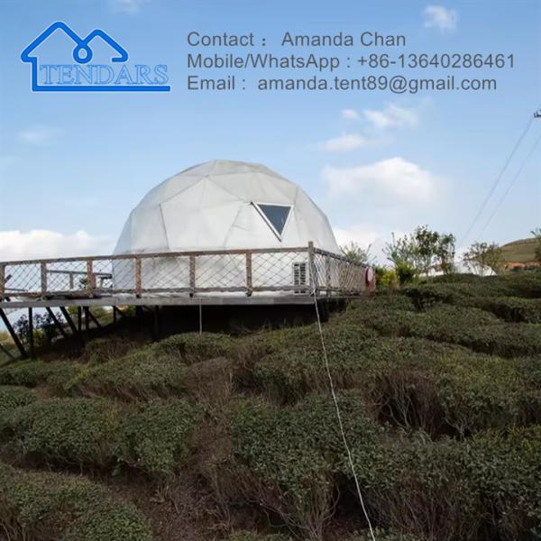 Spherical Tent Durable Frame PVC Skylight Dome Tents Camping For Outdoor