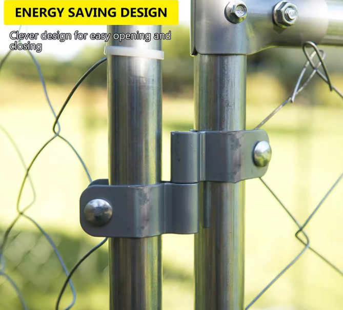 1.5x2M Easy To Install Galvanized Outdoor Dog Kennel Metal Dog Cage