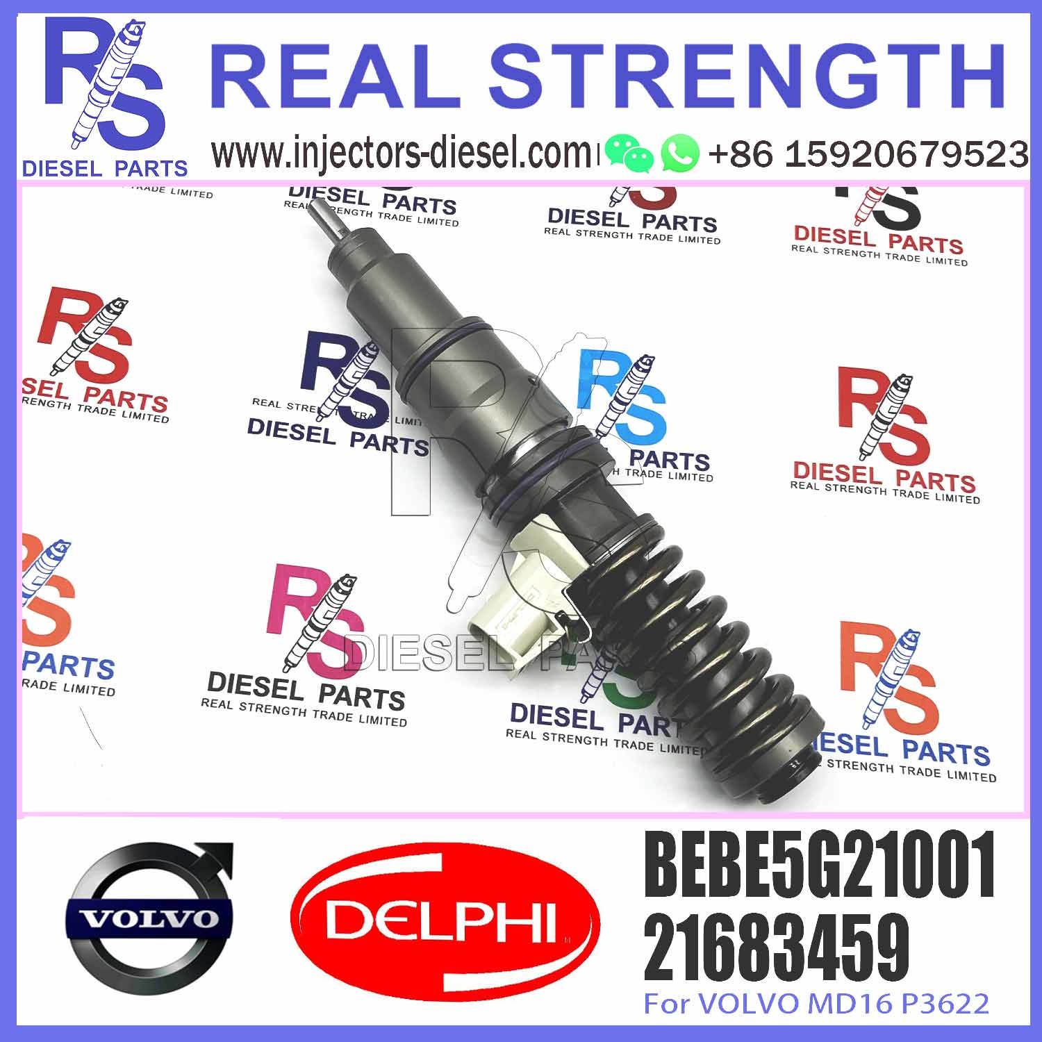 21683459 Common Rail Diesel Fuel Injector For V-O-L-V MD16 P3567 Nozzle L371TBE 21683459 BEBE5G21001
