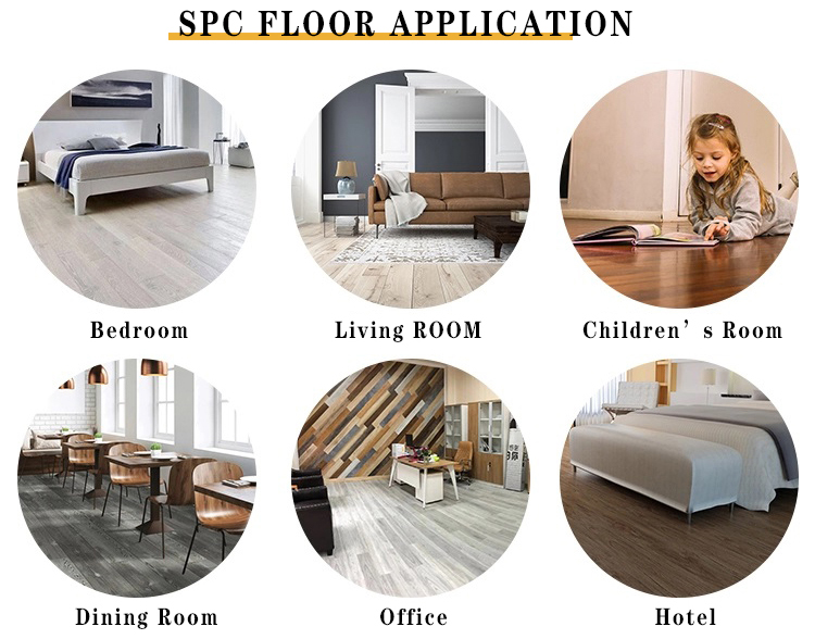 Vinil Marbleplain Color 5mm Lvp Spc Vinyl Flooring Service and Project Solution Capability
