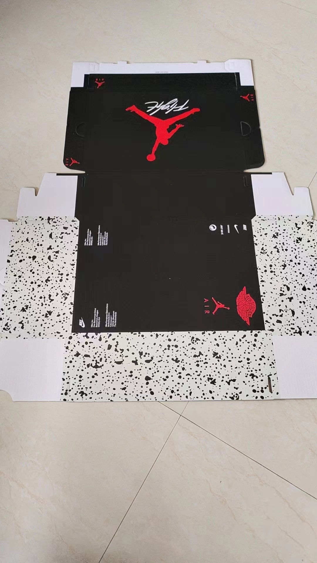 Wholesale Corrugated Folding Jordan Shoe Box Packaging Chinese Factory
