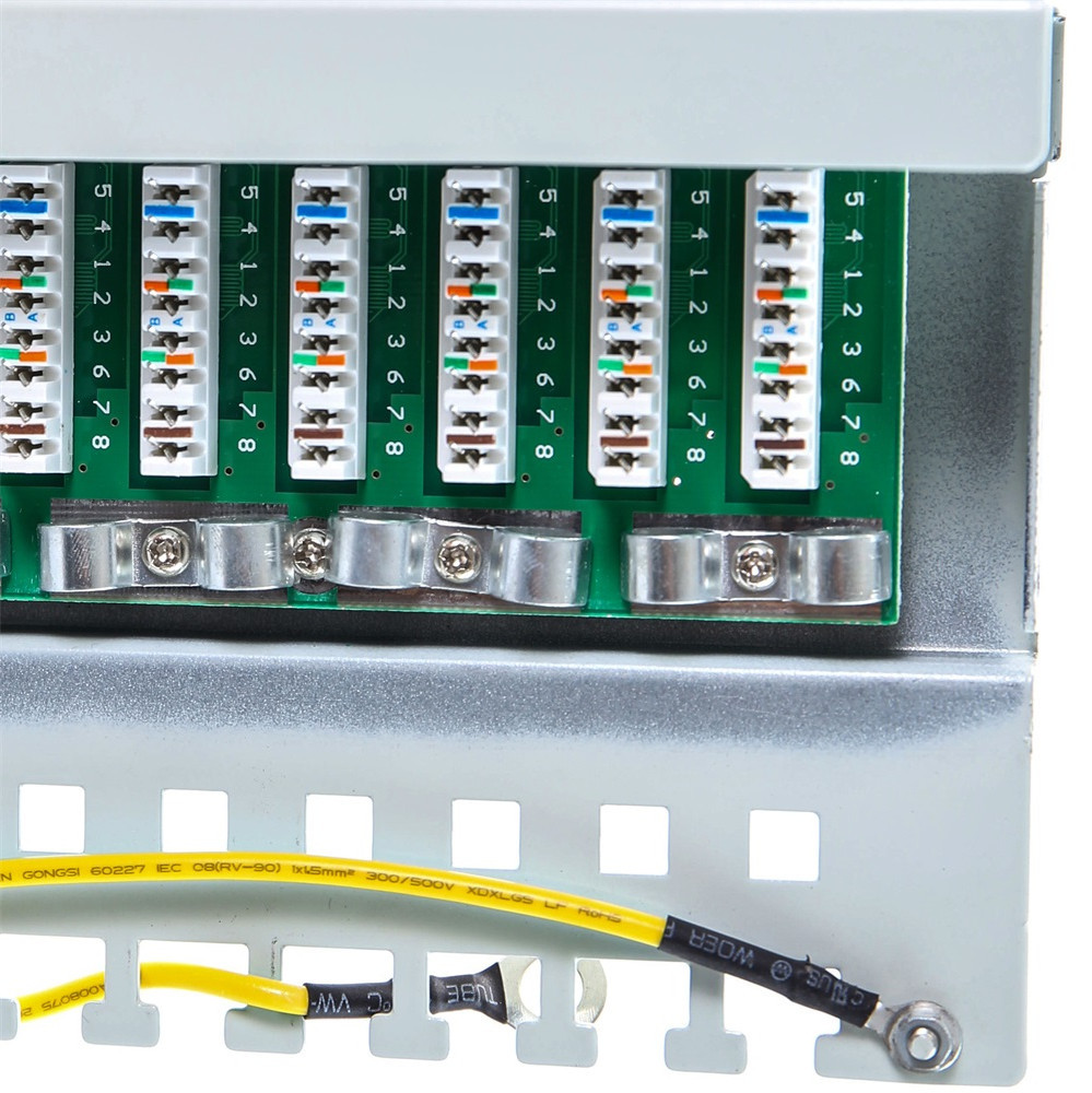 48 Port Networking Patch Panel for Cat5e/Cat6/Cat6a/Cat7 Modular and Networking System