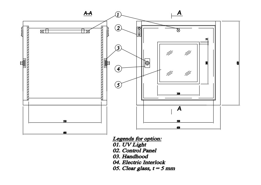 Smart Stainless Steel Pass Through Cabinet Electromagnetic Interlock For Industry