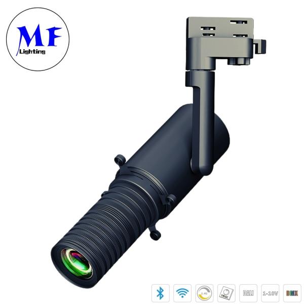 1 0.8 Frame Size Gobo LED Track Light with Cold Forging Integrated Radiator