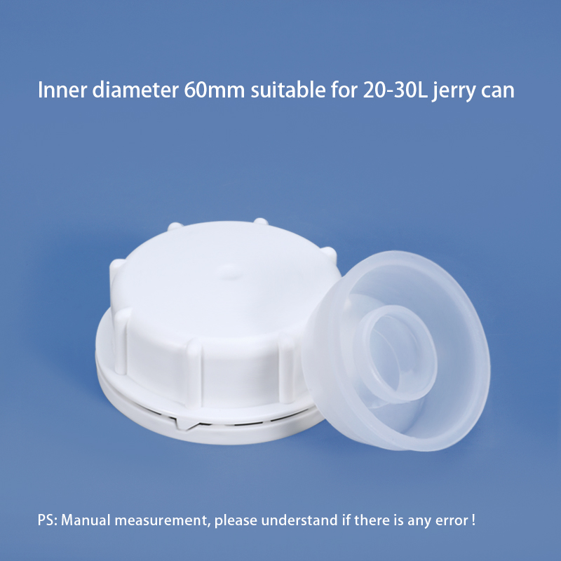 Professional IBC 60mm Plastic Lid Dust Cover With HDPE Gasket For 20-30L Jerry Can Made