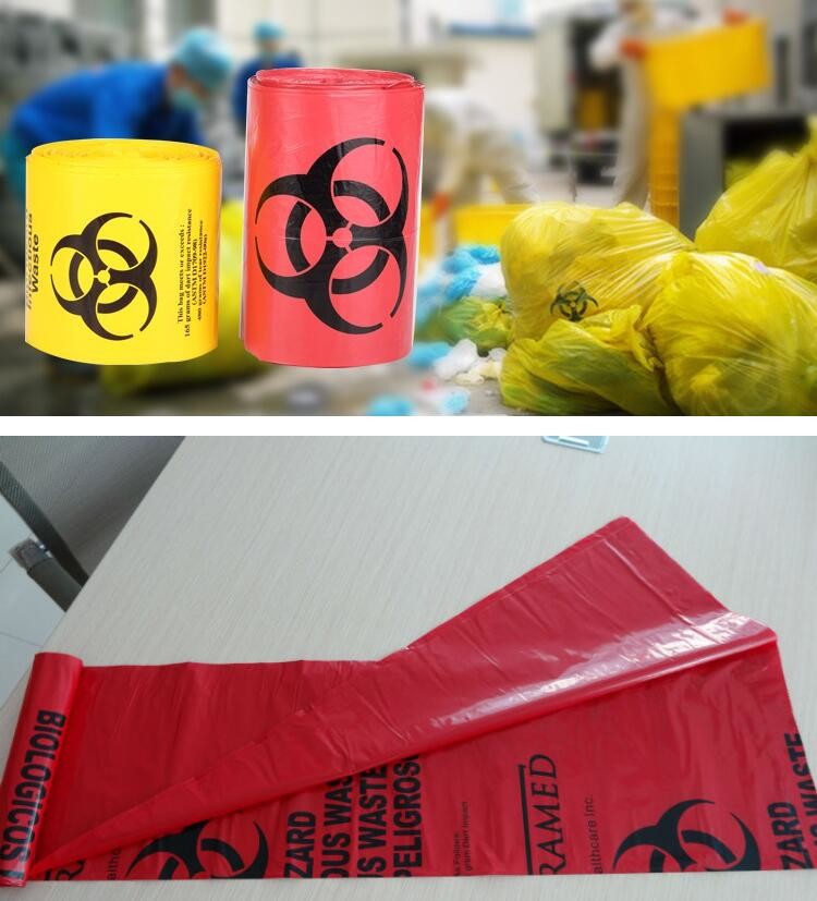 Hazardous Waste Yellow Plastic Bag Asbestos Garbage Bag,large size thicker LDPE asbestos remove bags,asbestos garbage ba