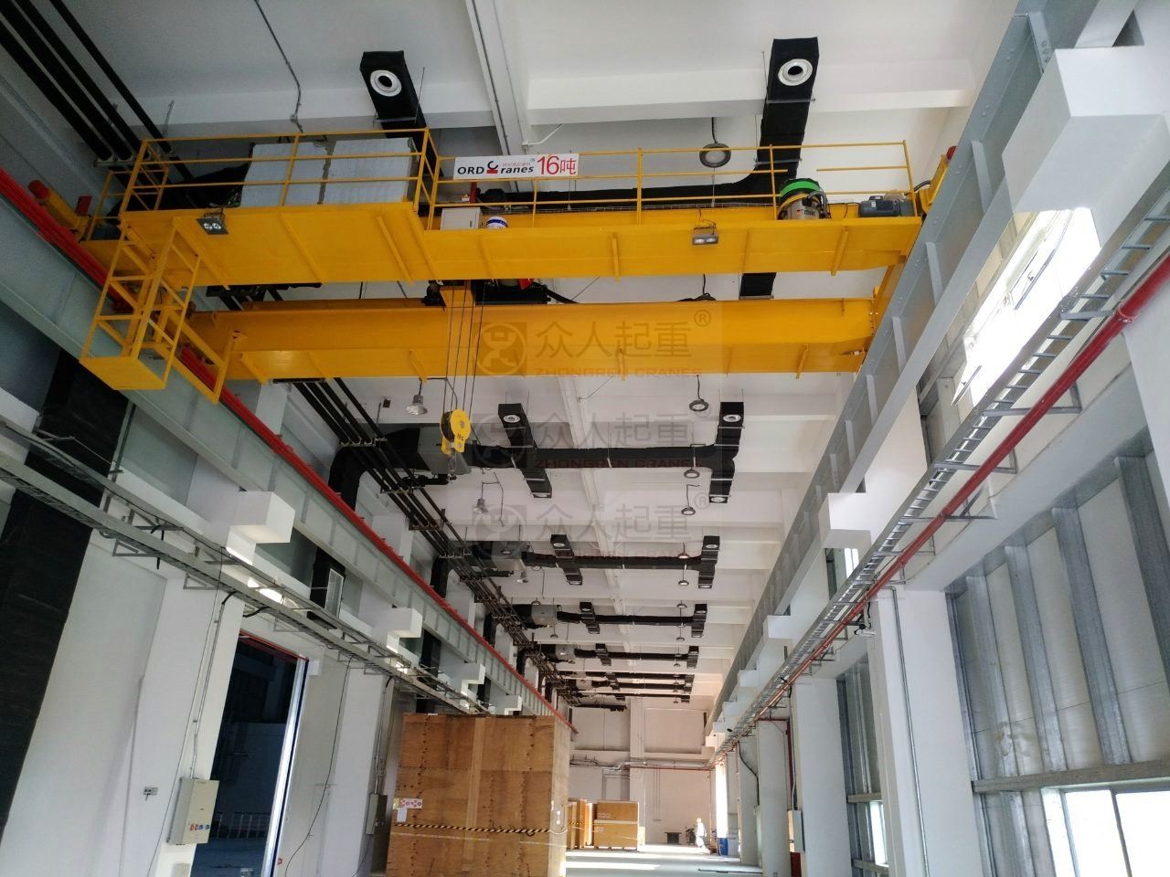 OEM ODM Electric Overhead Crane 5ton High Lifting Speed Double Girder Bridge Crane