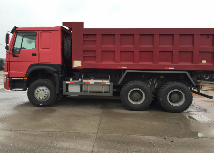 266HP 10 Wheels Tipper Dump Truck RHD T Type Lifting High Loading Capacity