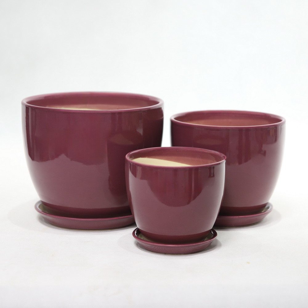 Simple Ceramic Pots High Durability For Garden Plants And Succulents