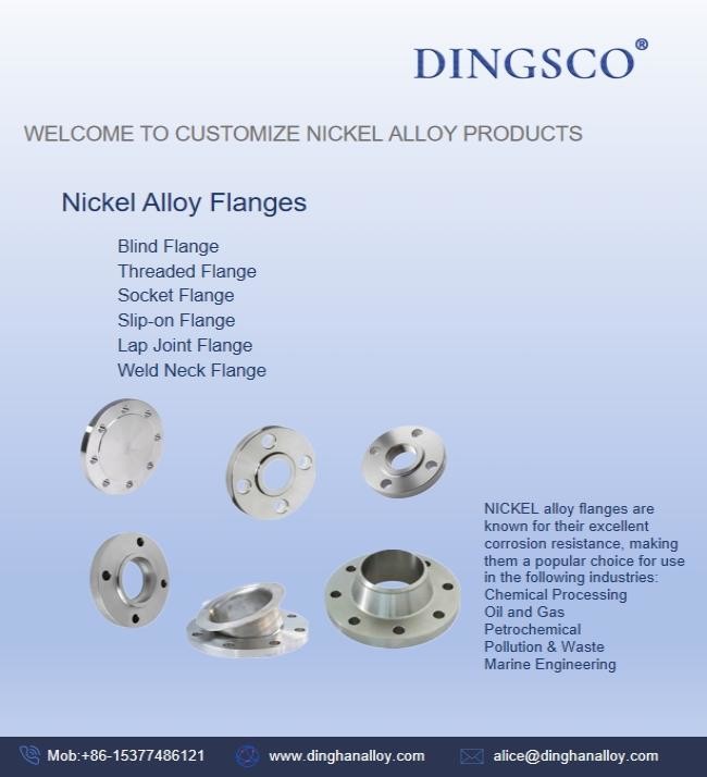 Customized Nickel Alloy Flanges ASMI B16.5 Slip On Flange Pipe System For Oil And Gas