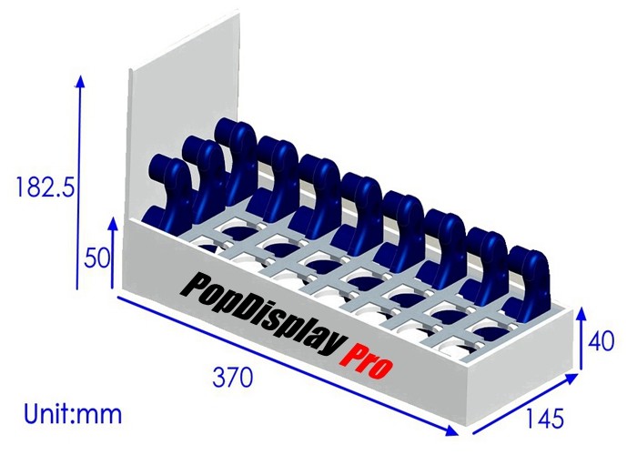 Stylish Retail Custom Cardboard Counter Displays 1 Tier Environmental Friendly