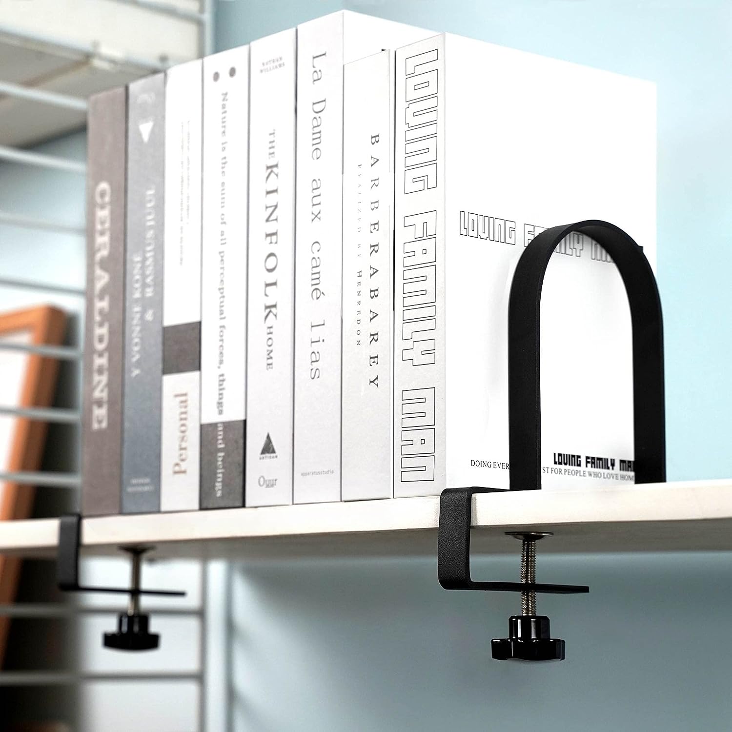 Triangle Bracket Floating Shelves Adjustable Book Ends for Heavy Duty Book Storage