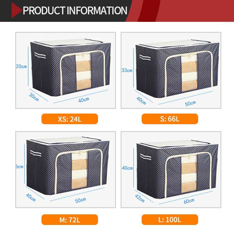Multiscene Cube Fabric Household Storage Containers Breathable 23.6*16.5*15.7inches