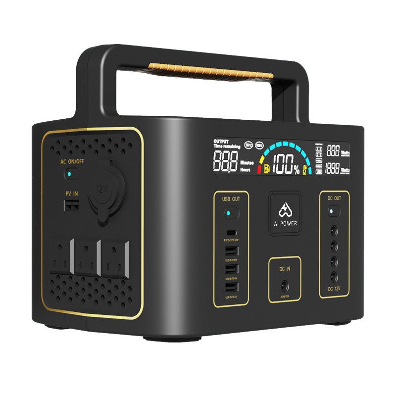 AIO AC DC 110V 220V 500W 1000W Outdoor Portable Power Station