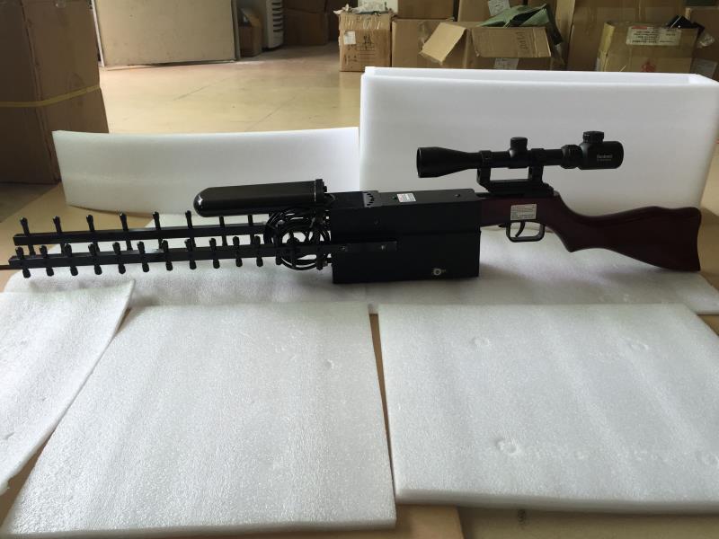 UAV jammer 1500m UAV signal jamming shielding gun style UAV reaction equipment