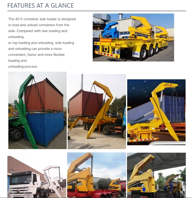 Side Loader Semi Trailer Optimized For Efficient Container Loading Unloading Enhanced Stability And Safety For Sale In Africa