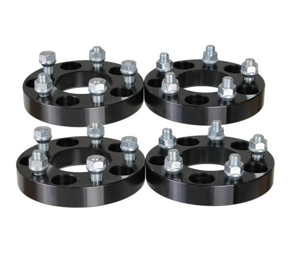 1" Thick | 5x100 to 5x114.3 Wheel Adapters | 12x1.5 | 5x100 to 5x4.5 Black