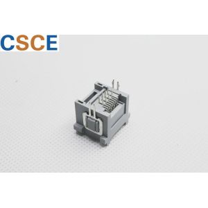180 Degrees 8P8C RJ45 Female Port , RJ45 Modular Jack 1.5A Rated Current