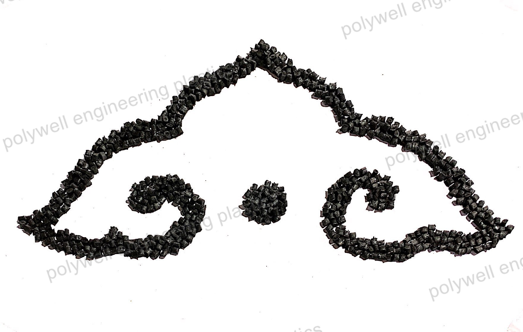 Black PA66GF25 Granules Nylon Raw Material Produce Thermal Break Strip Sound Insulation Profile