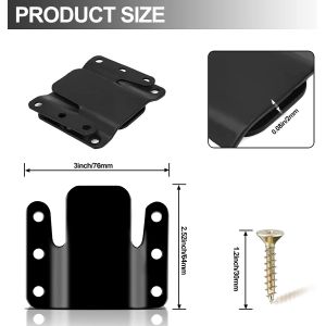 Universal Sectional Sofa Interlocking Sofa Connector Bracket with Hardware