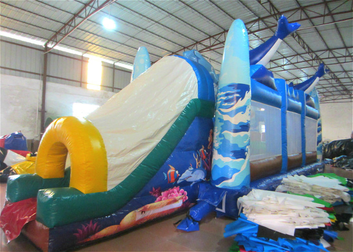 Giant Inflatable dolphin New Ocean undersea world Fun city Inflatable ocean playground park