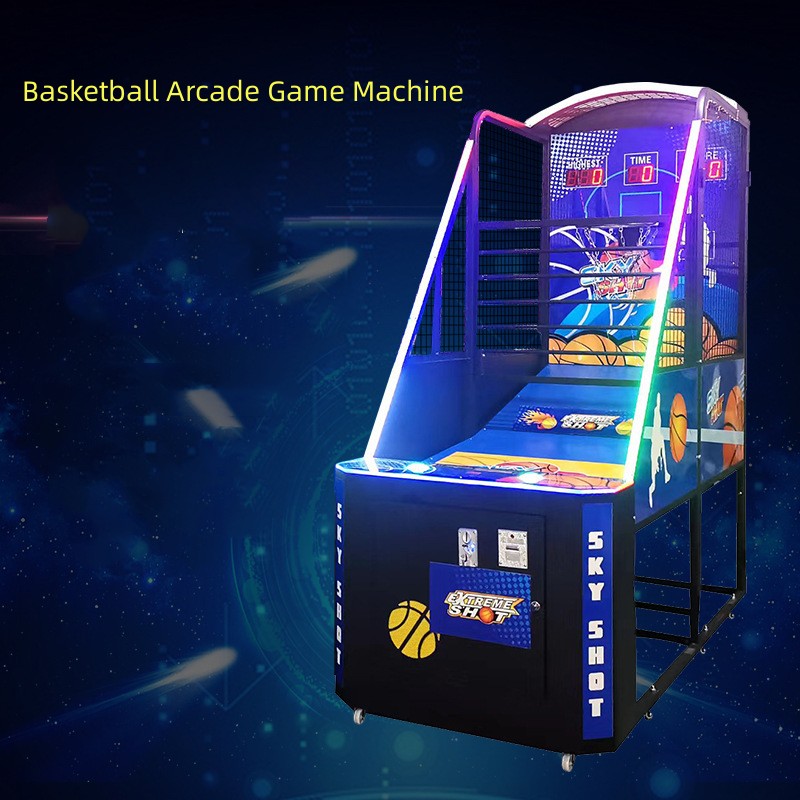 150KG Coin Operated Street Arcade Basketball Machine For Home 140W