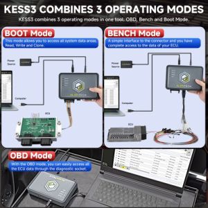 Original Alientech KESS V3 KESS3 ECU and TCU Programming via OBD Boot and Bench