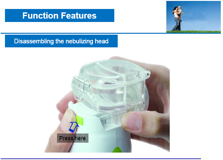 2015 the best selling new design fashionable mesh Portable handheld portable nebulizer