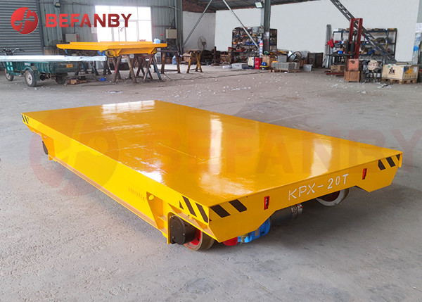 Platform Electric Material Handling Cart 15 Ton On track