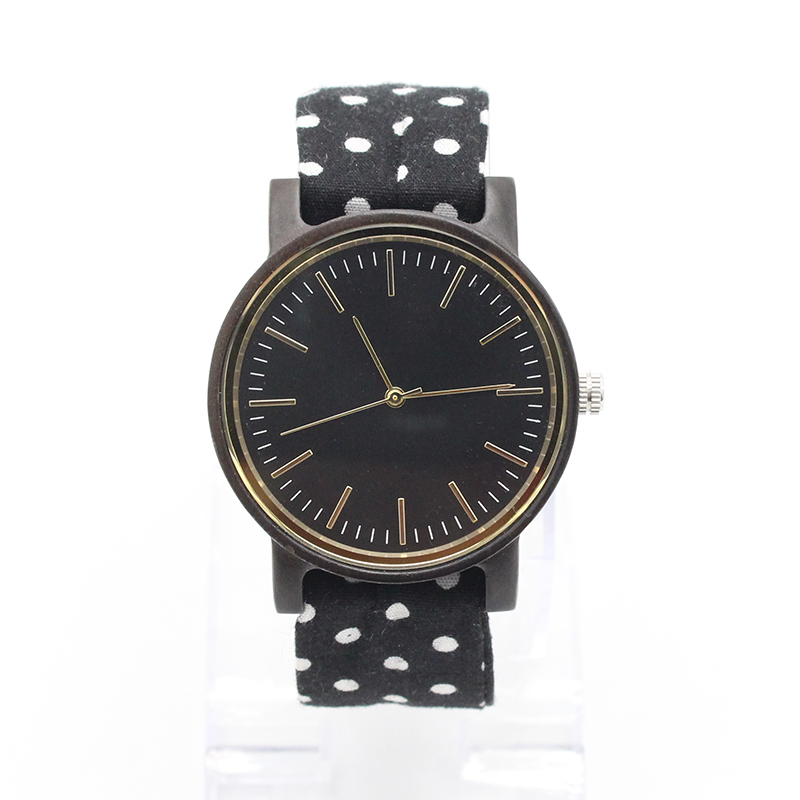 High Grade Custom Wooden Watches For Women With Cotton Cloth Band