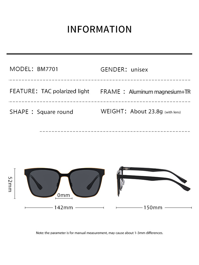 Unisex Outdoor Polarized Sunglasses Aluminum Magnesium Alloy