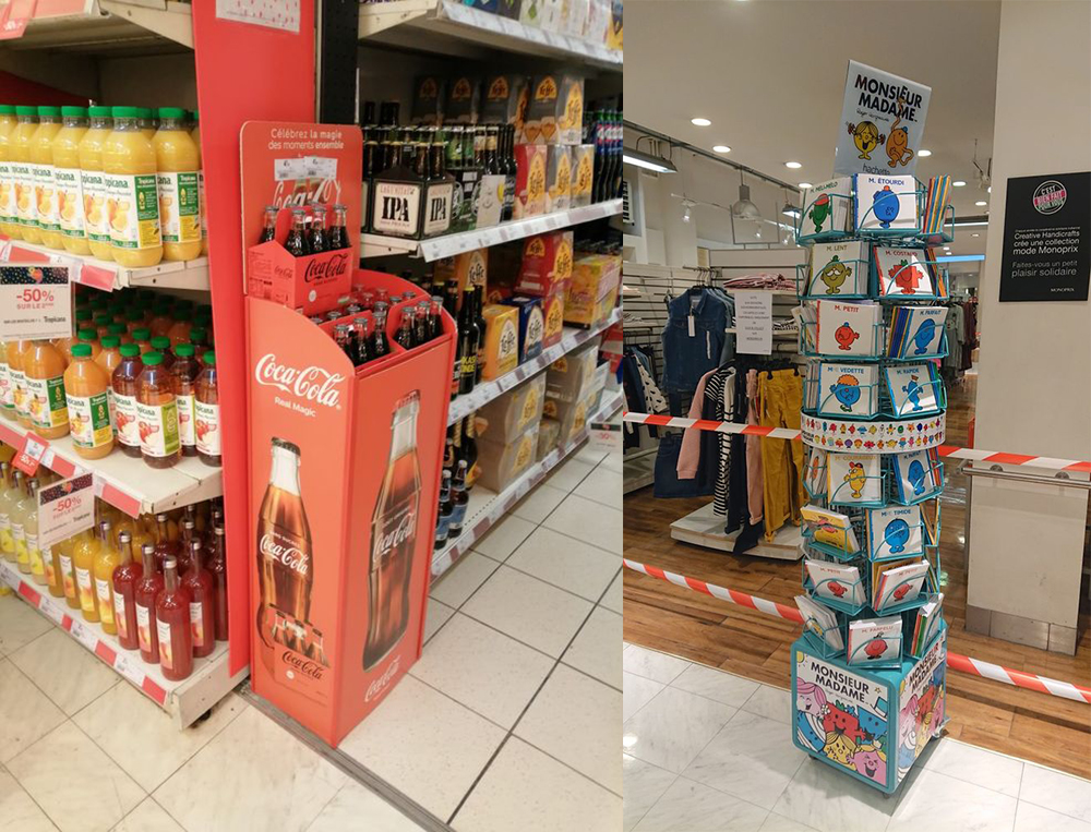 Air Conditioning Display Metal Rack Supermarket Display Stand